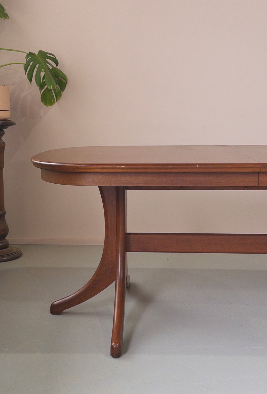 1980s Extension Mid-Century Dining Table by Noblett