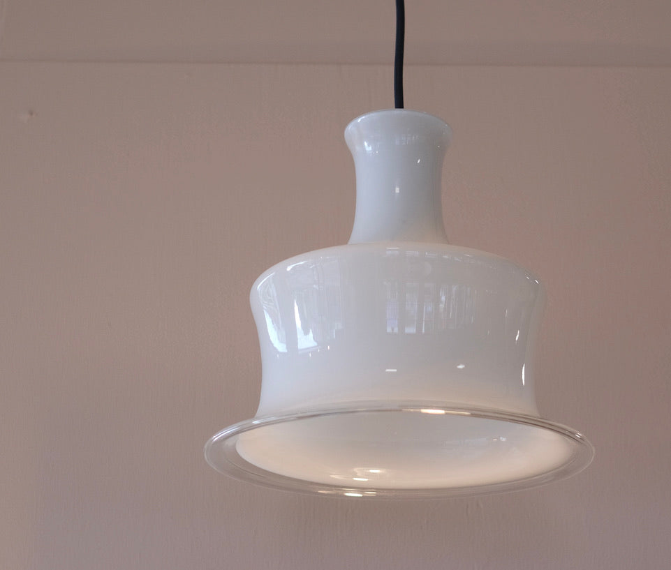 Holmegaard Etude Pendant in White Glass