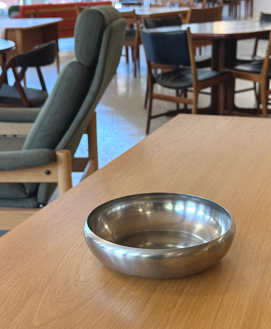 Mid Century Danish Stainless Steel Serving Bowl
