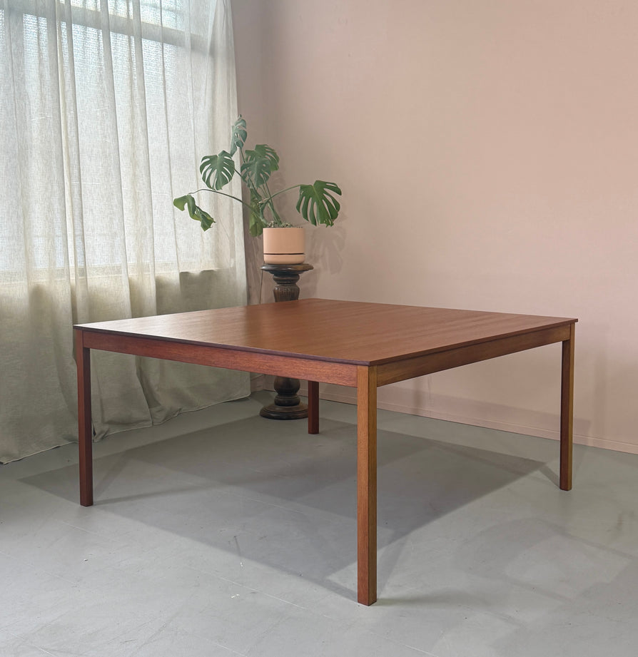 Large Square Danish Dining Table in Teak