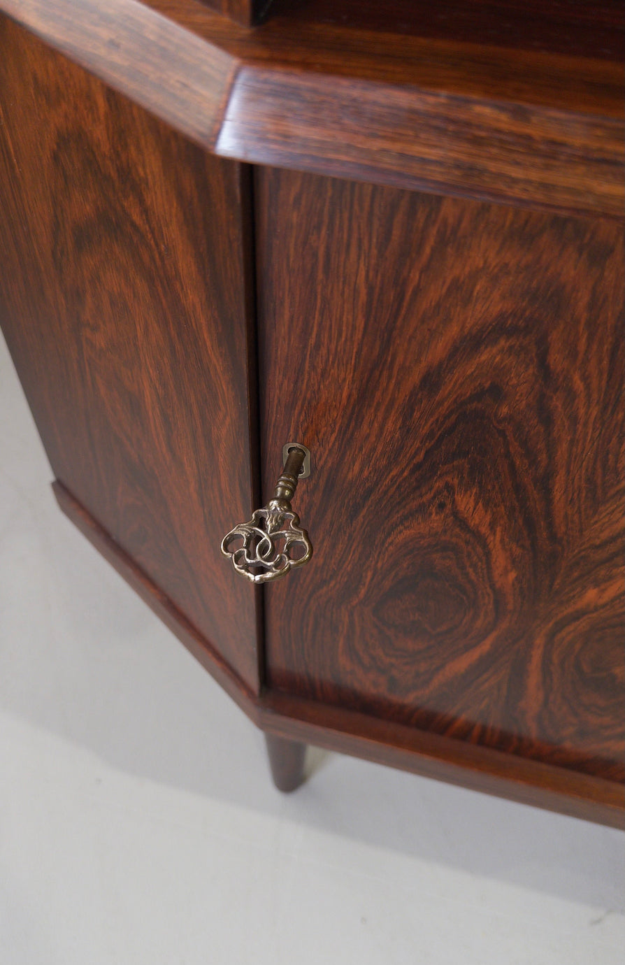 Danish Corner Cabinet in Rosewood