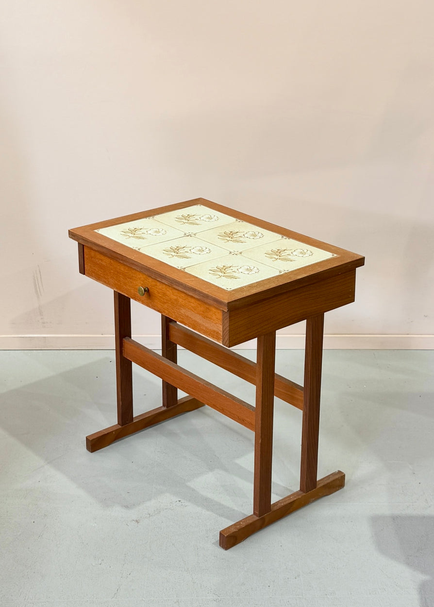 Single Bedside Table / Side Table in Teak