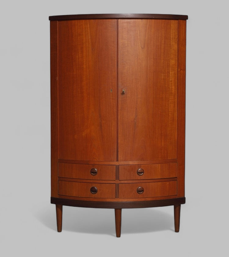 Danish Corner Cabinet in Teak