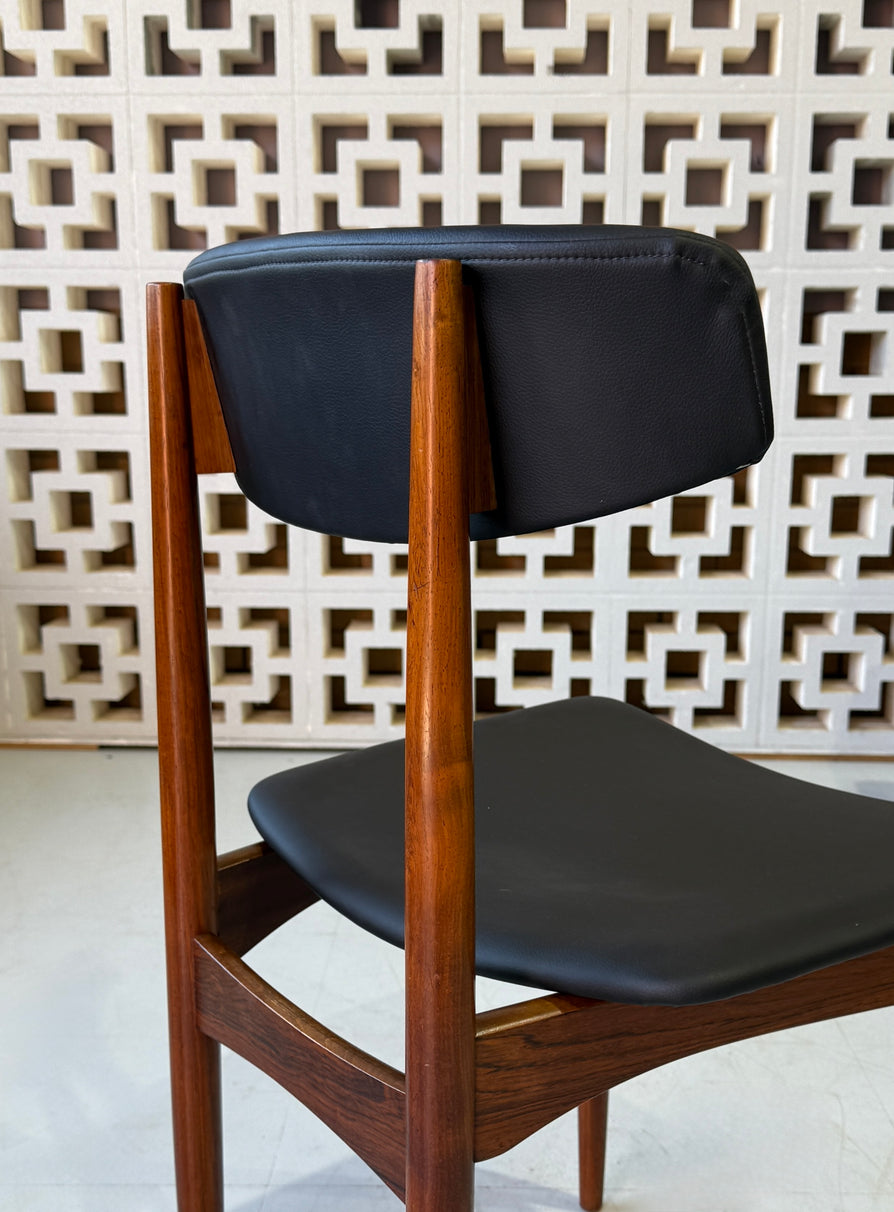 Four Danish Dining Chairs in Rosewood