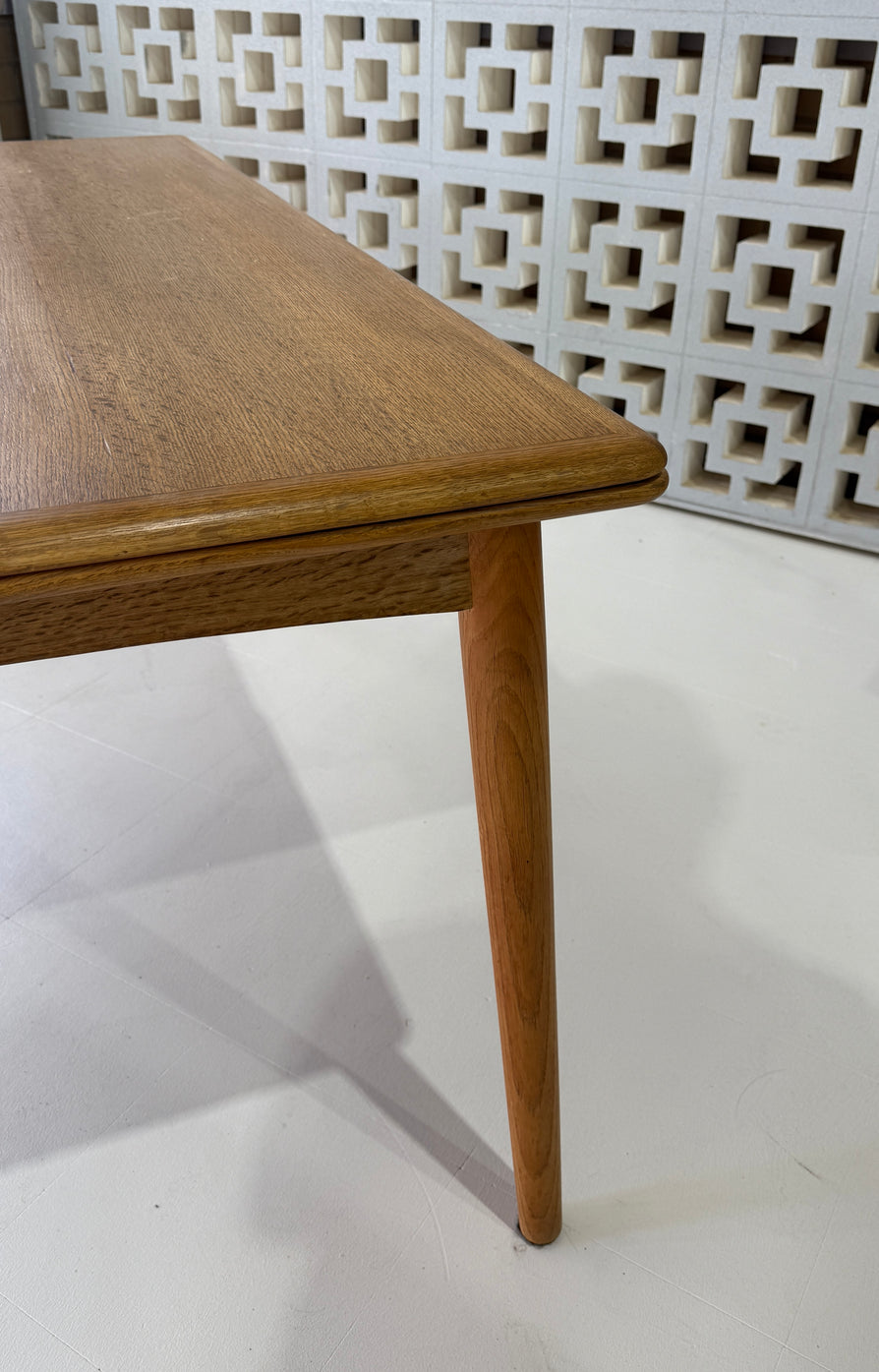 Danish Extension Dining Table in European Oak