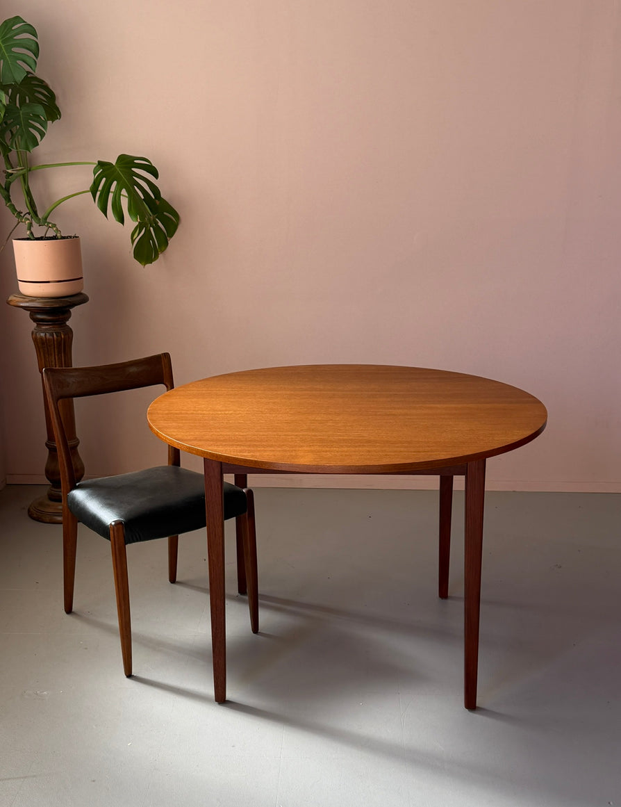 Round Danish Dining Table in Teak
