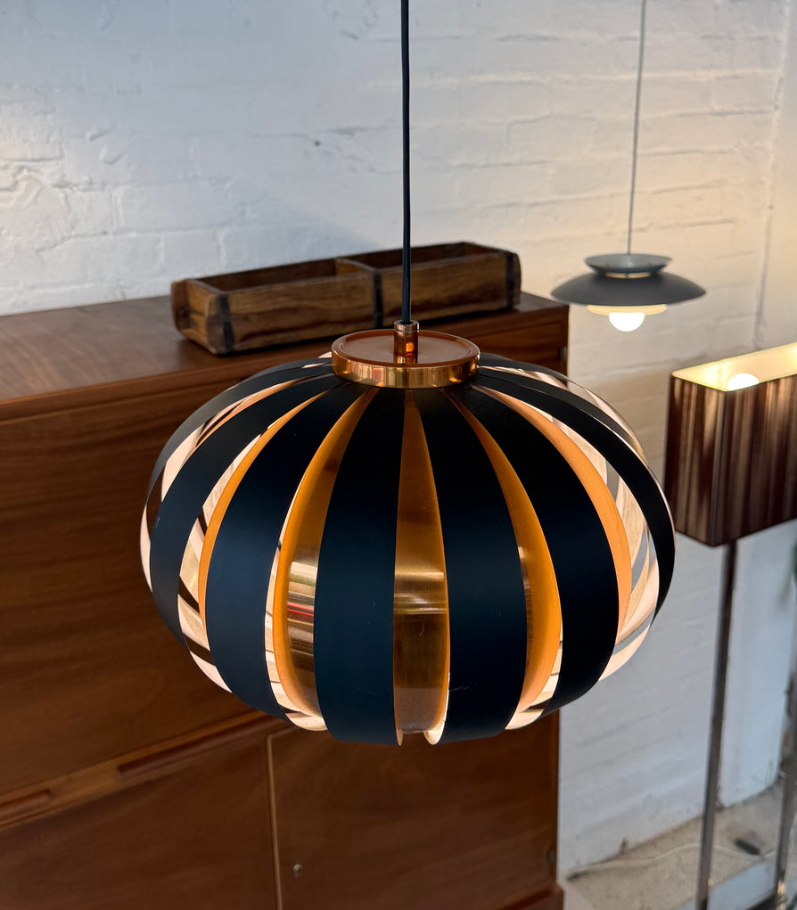 Werner Schou “Moon” Pendant in Copper & Black Metal