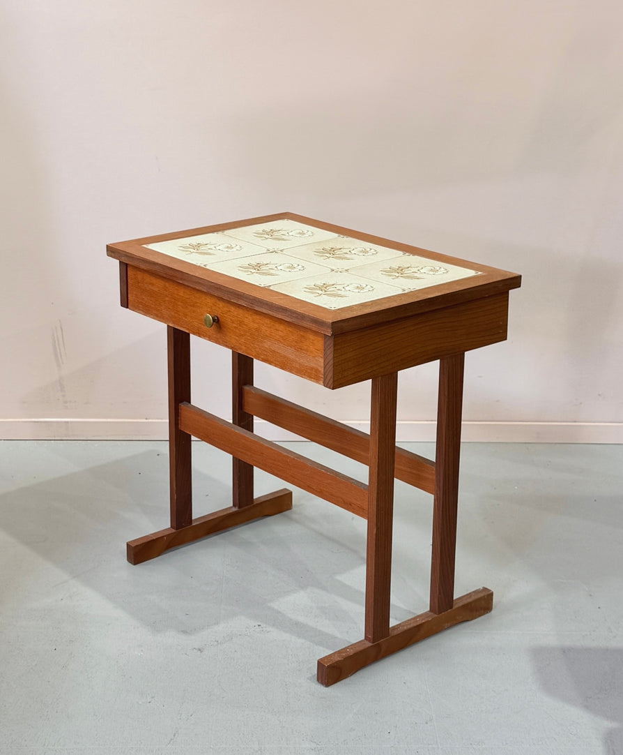 Single Bedside Table / Side Table in Teak