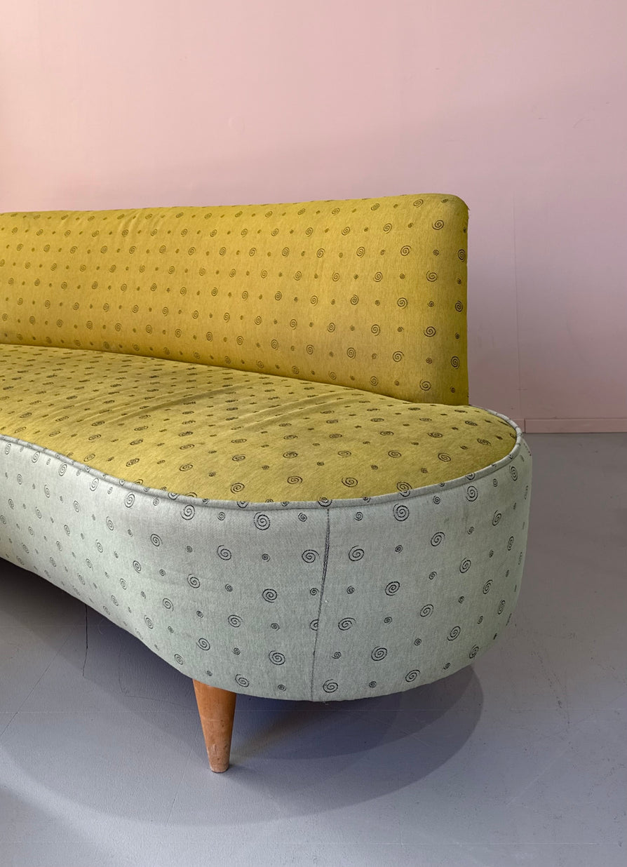 Mid-Century Curved Profile Sofa (ready for your upholstery choice)
