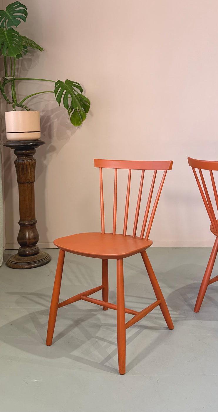 Set of Four Vintage Poul Volther J46 Spindle Chairs