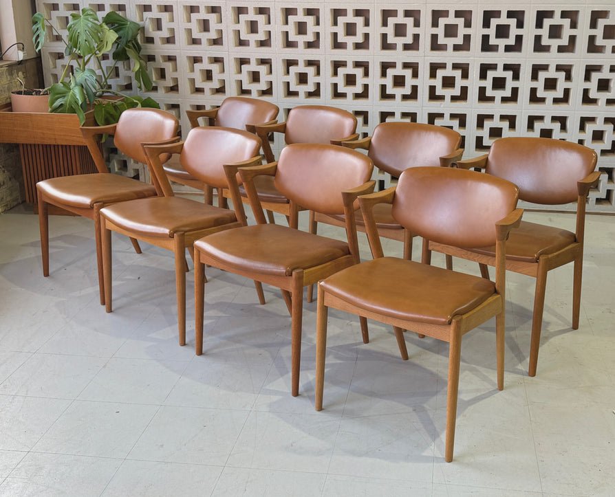 Set of Eight Kai Kristiansen #42 Dining Chairs