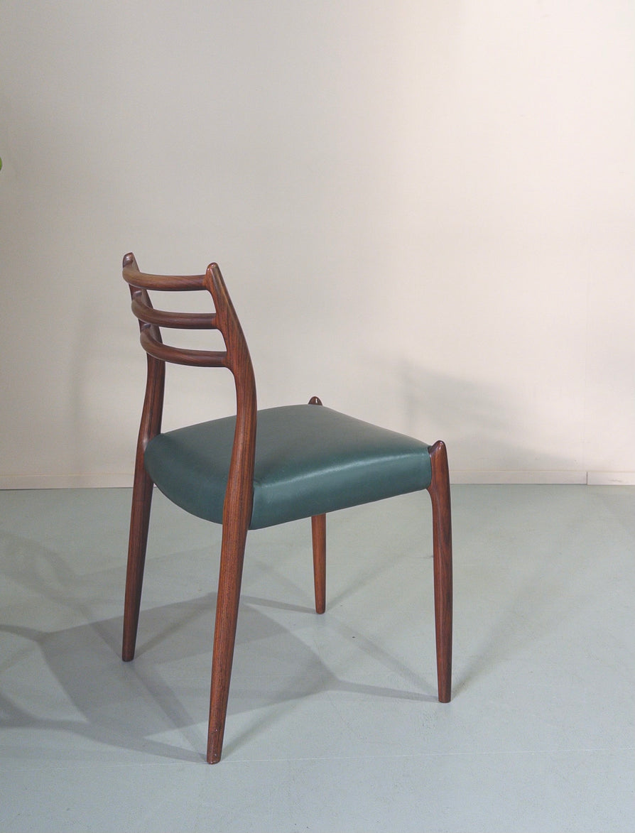 Six Møller 78 Dining Chairs in Rosewood