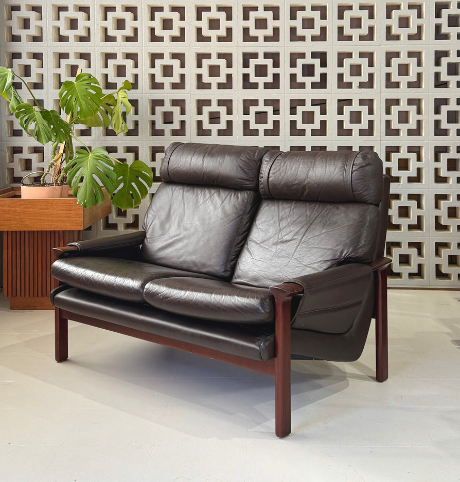 Tessa T21 Two-Seater Sofa in Brown Leather