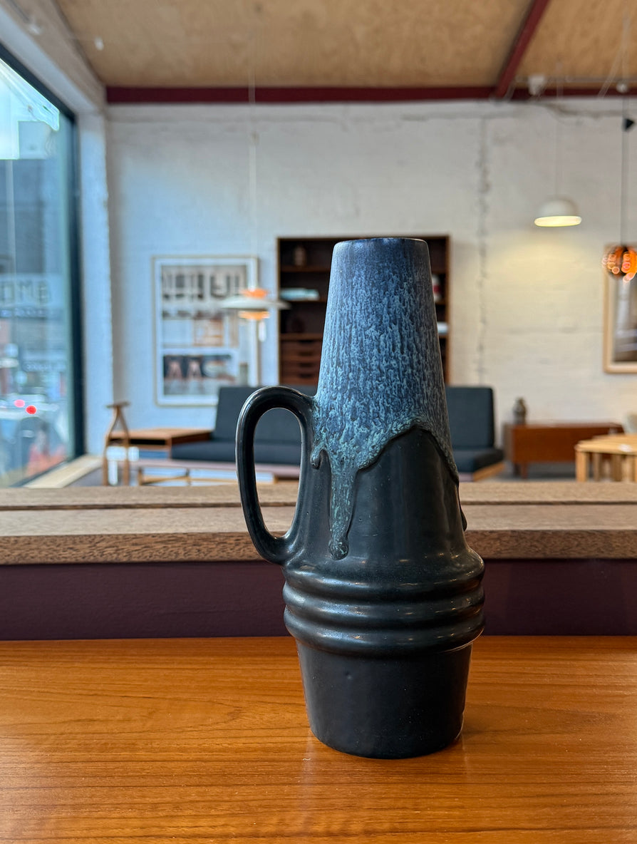 Fat Lava West German Handled Vase - Scheurich