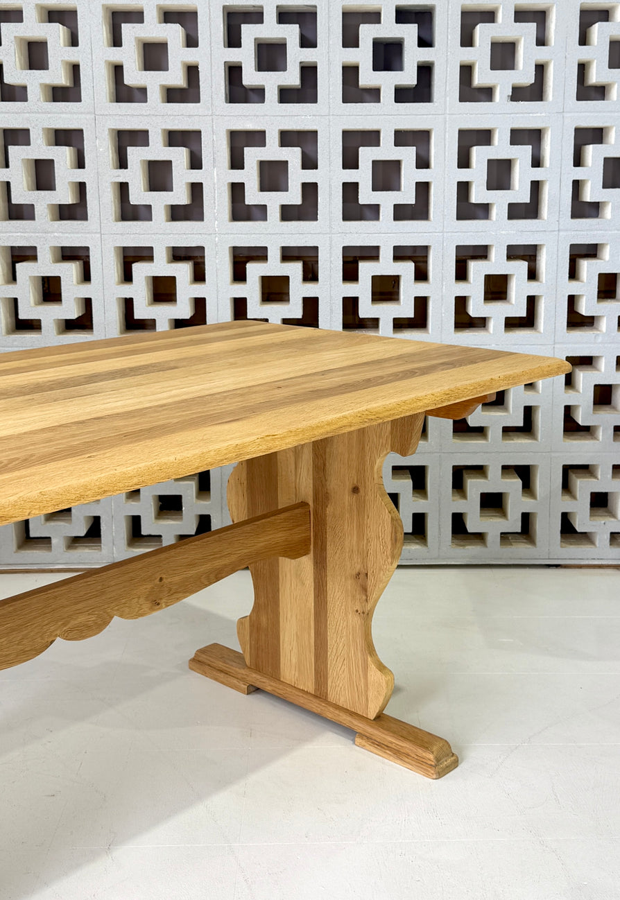 Danish Farmhouse Kitchen Table / Desk in Oak
