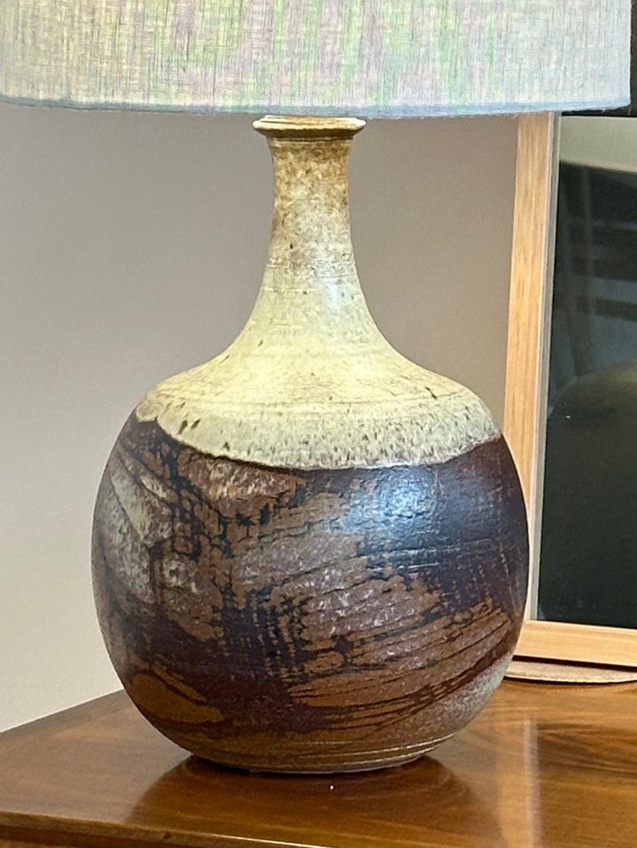 Large Danish Stoneware Table Lamp