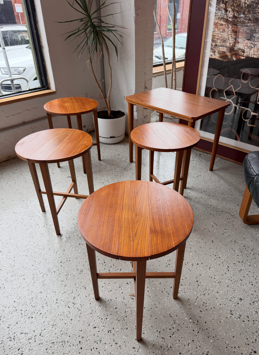 Poul Hundevad Nest of Tables in Teak