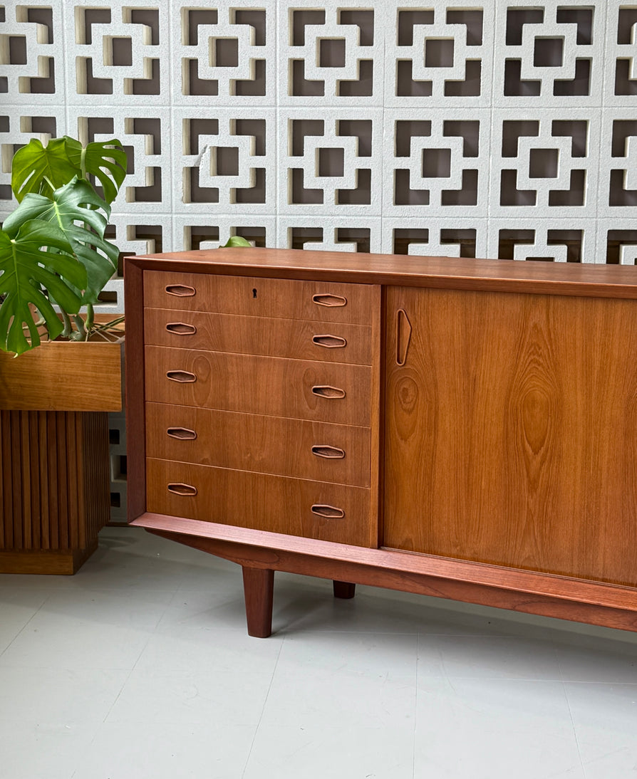 Long Danish Sideboard in Teak