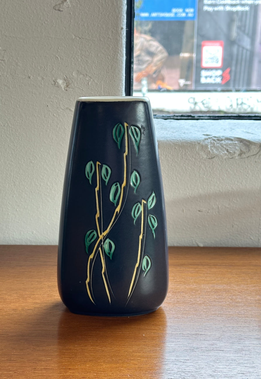 Danish Vase with a Minimalist Plant Motif