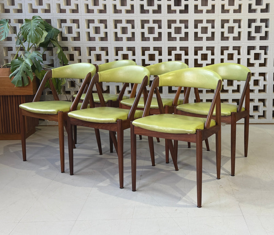 Six Kai Kristiansen #31 Dining Chairs in Teak