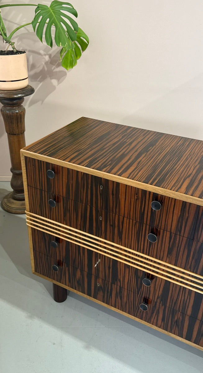 Deco Chest of Drawers in Macassar Ebony
