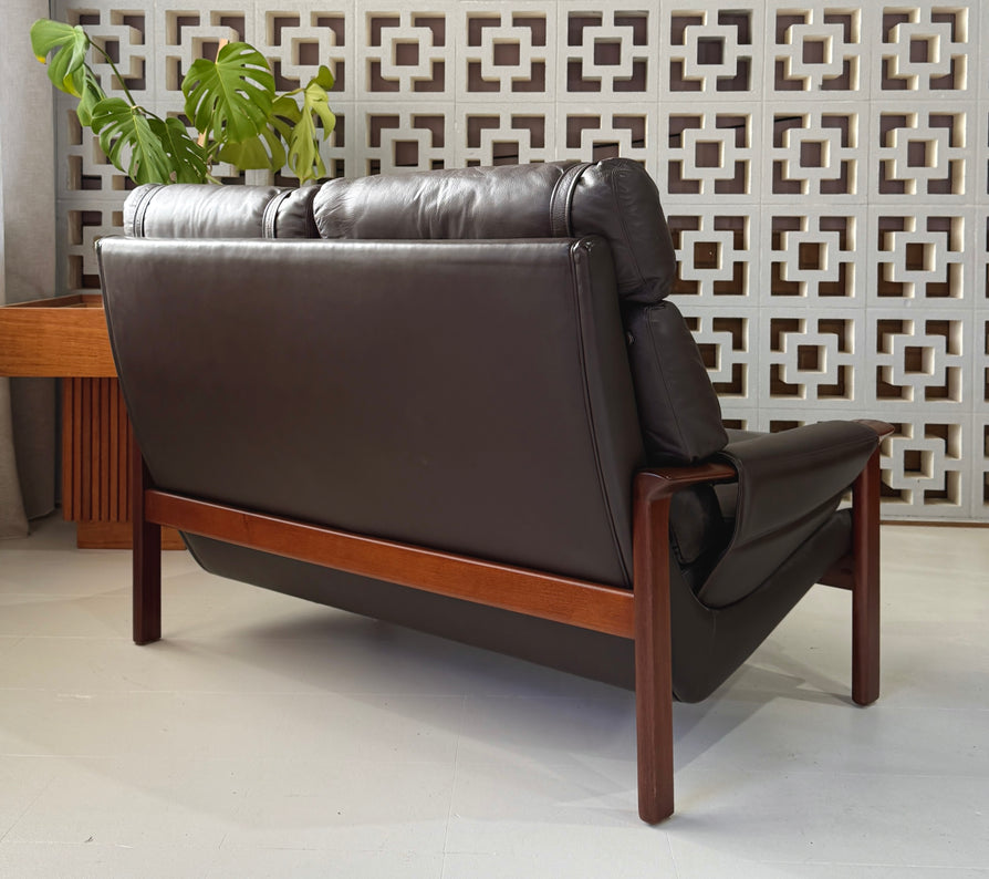 Tessa T21 Two-Seater Sofa in Brown Leather