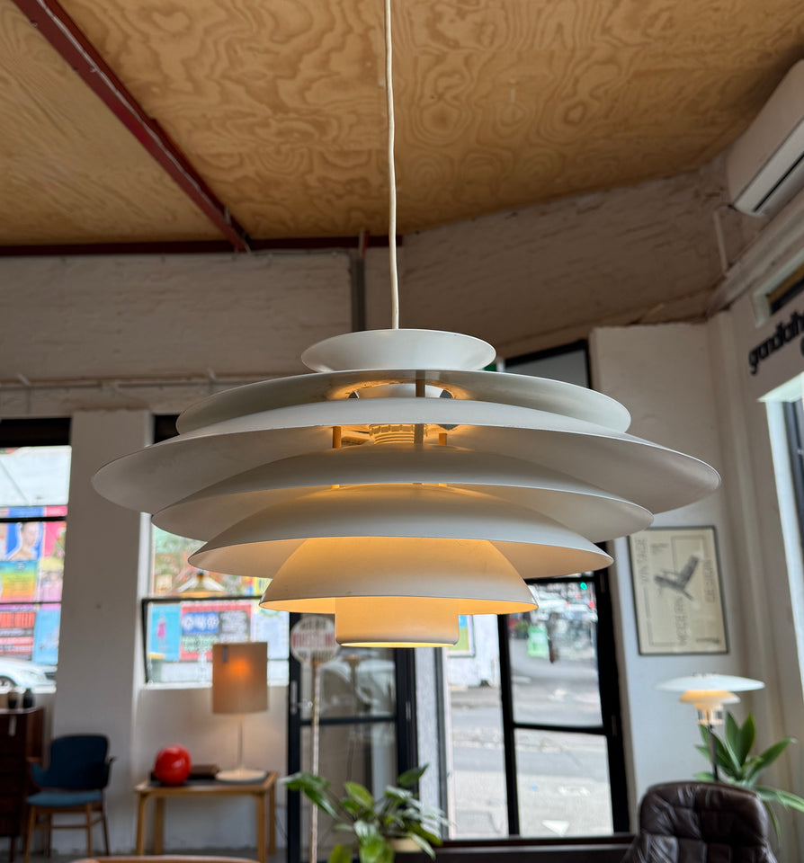 Large Danish Pendant in White