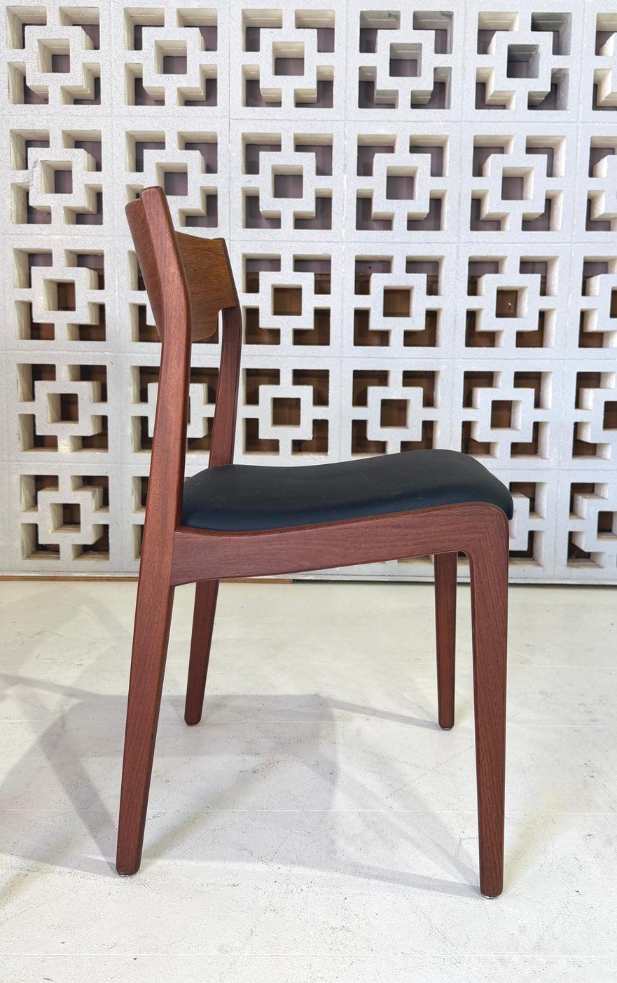 Set of Four Danish Dining Chairs in Teak