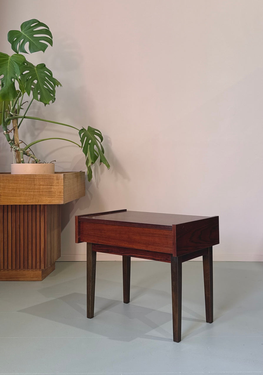 Danish Bedside Table in Rosewood