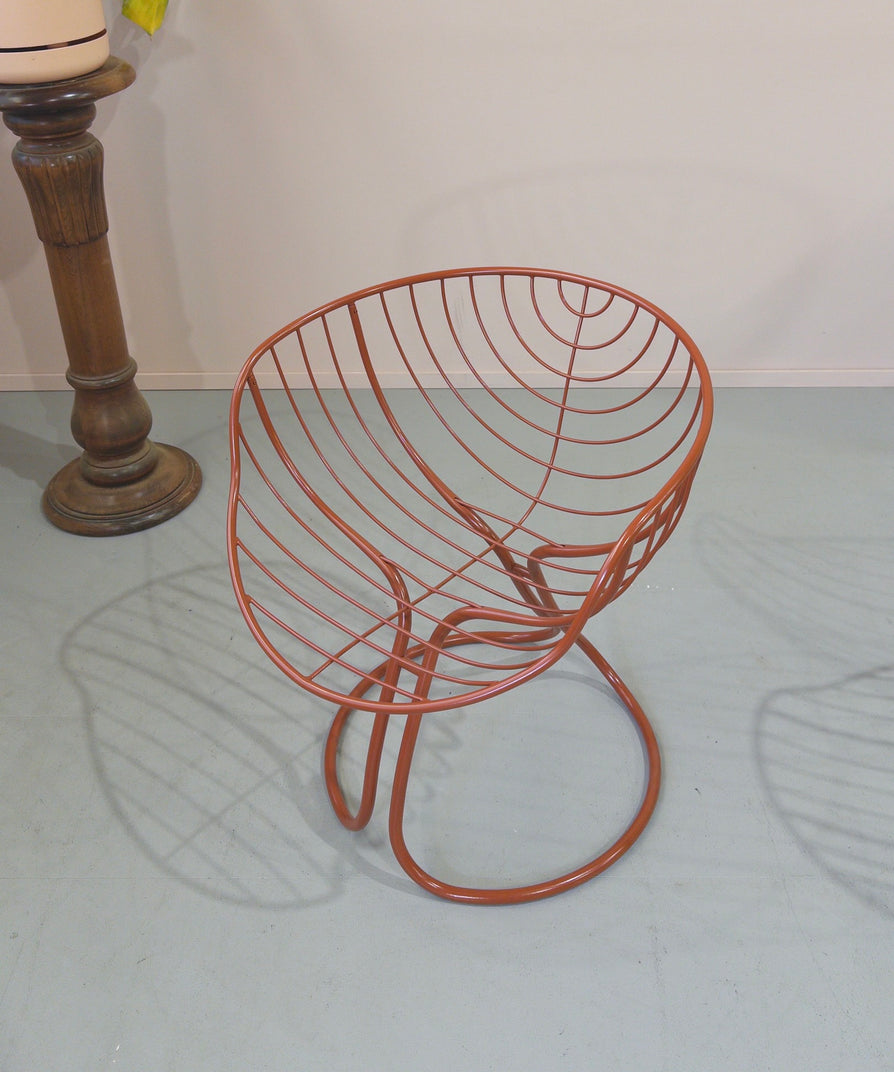 Set of four Gastone Rinaldi "Pan Am" Chairs in Terracotta