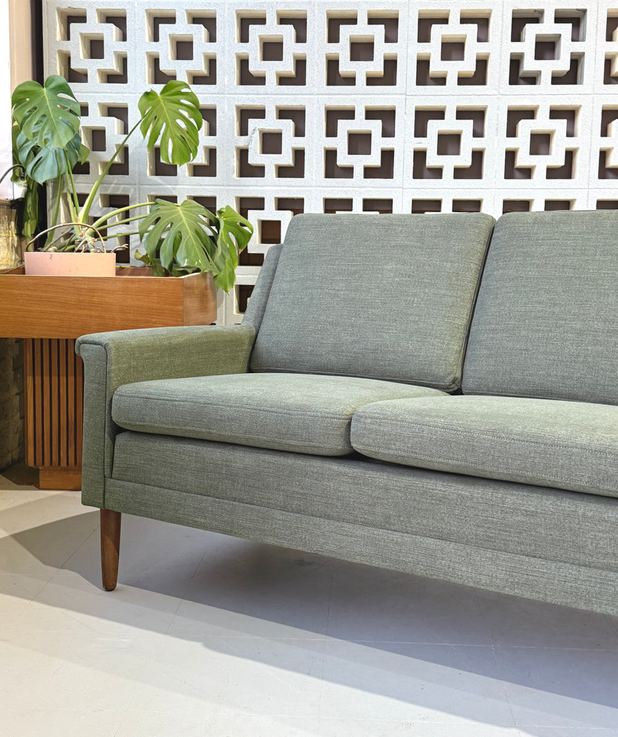 Danish Three Seater Sofa in New Fabric