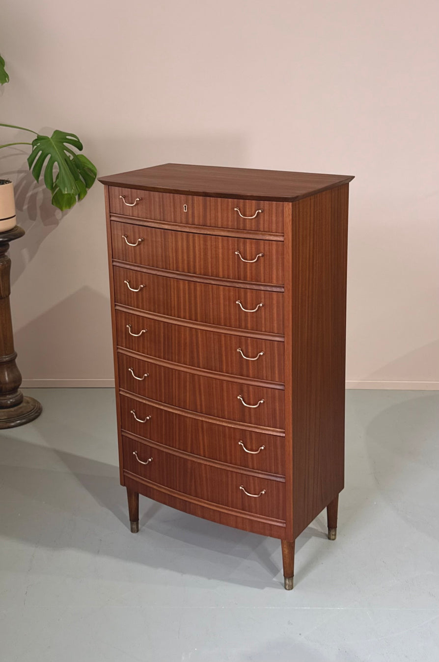 Early Danish Chest of Drawers in Mahogany