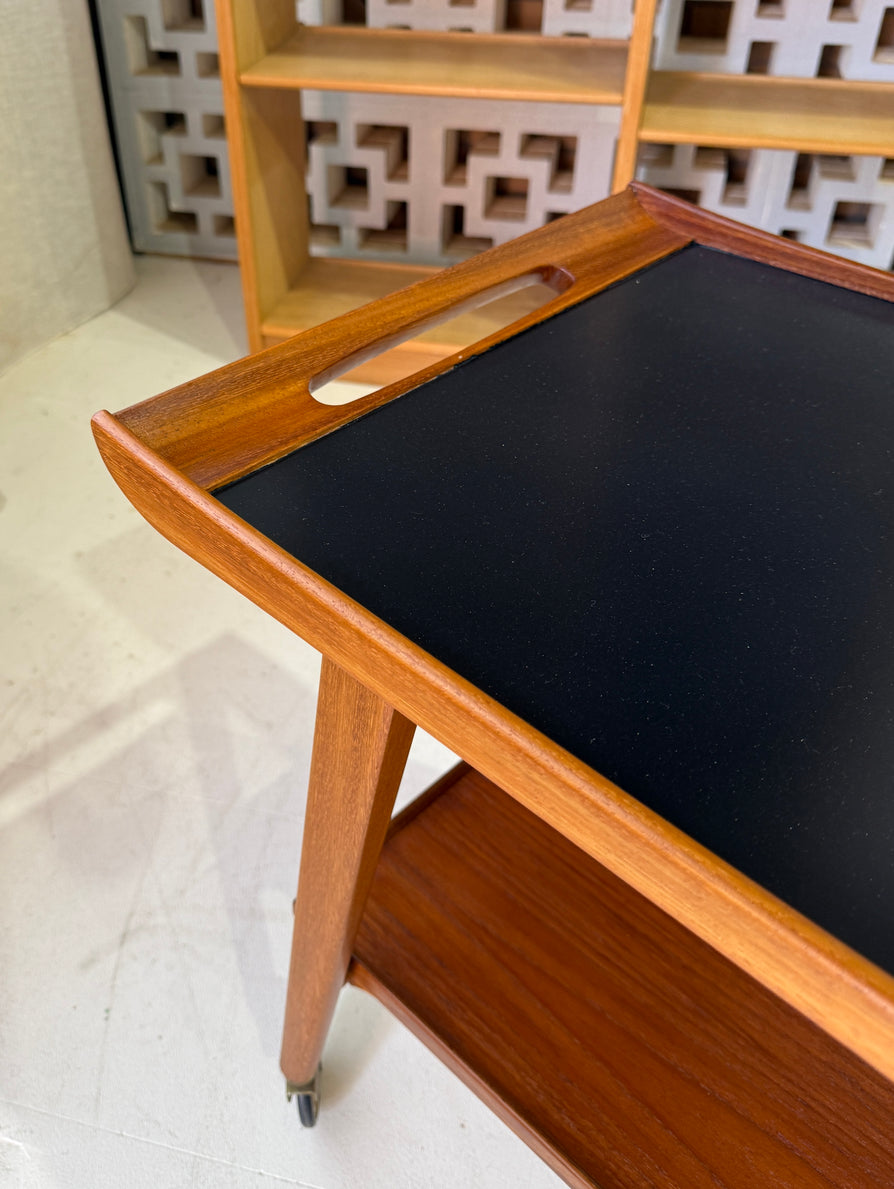 Mid-Century Serving Trolley in Teak