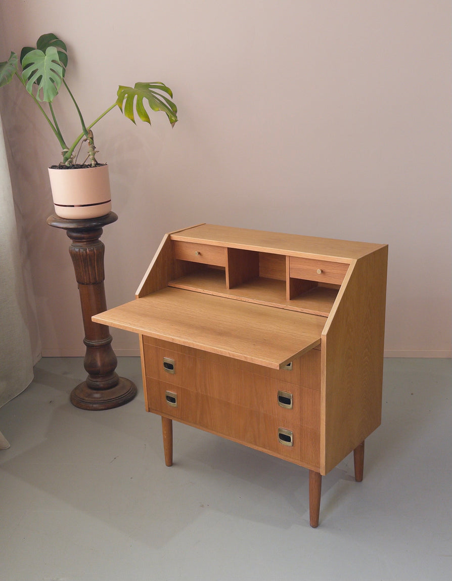 Swedish Bureau / Secretaire in European Oak