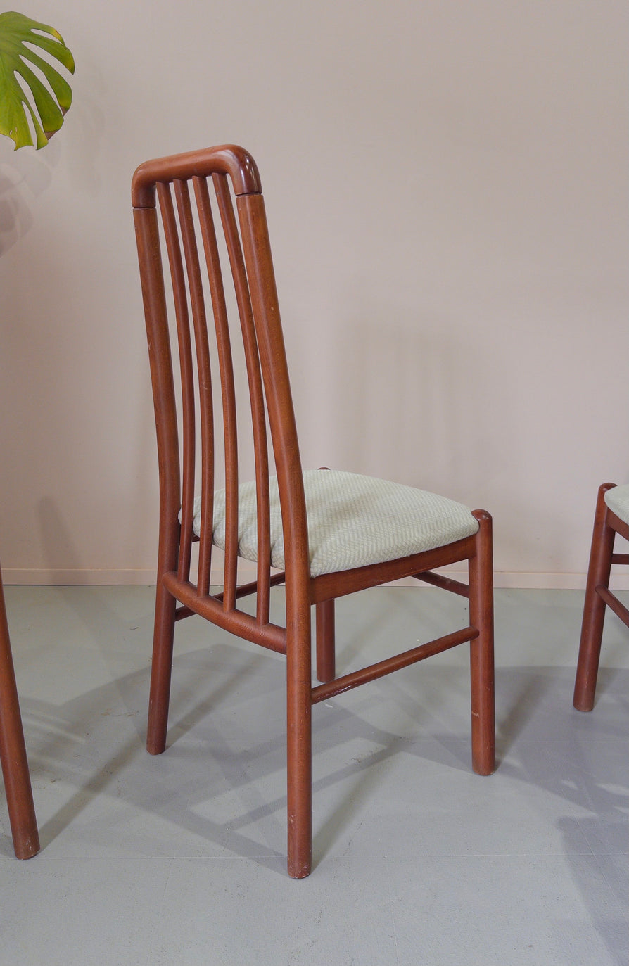Four High-Back Danish Dining Chairs