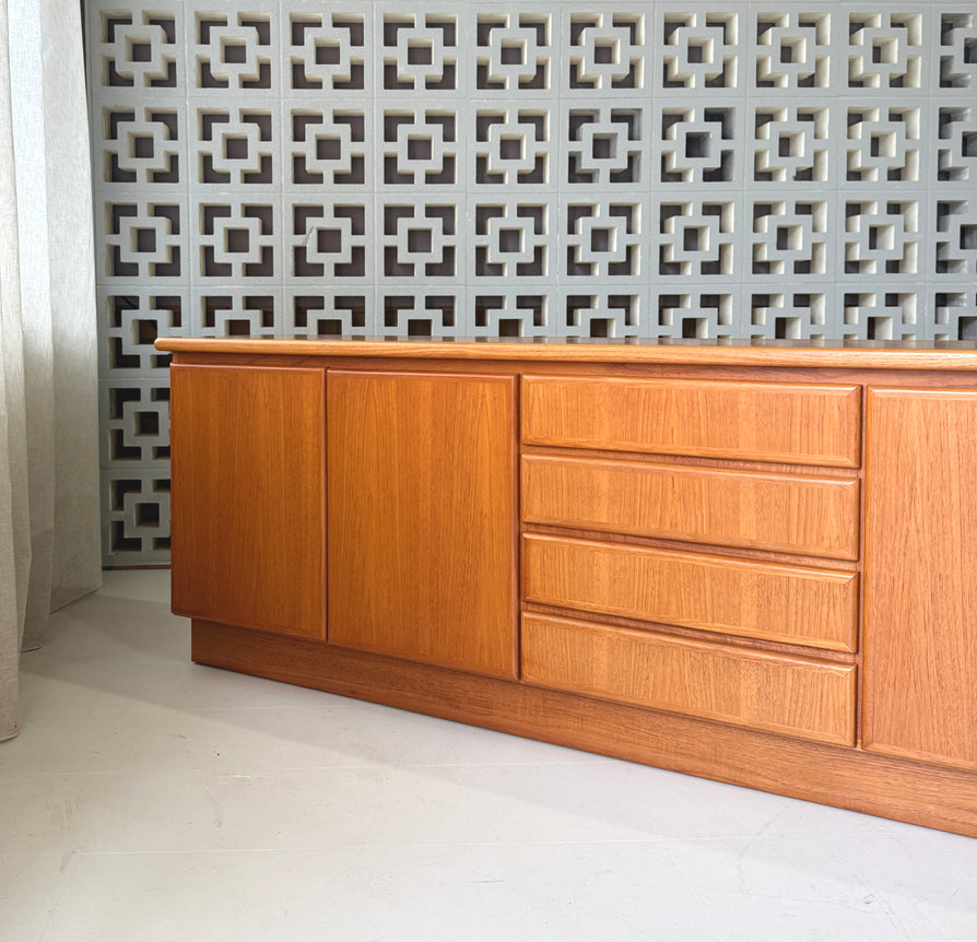 Large Mid-Century Sideboard / Console in Teak