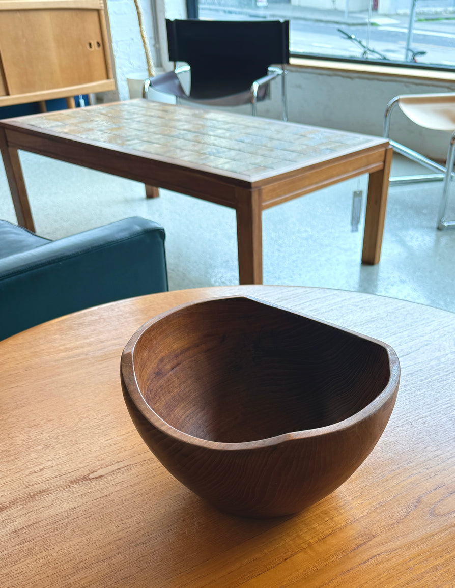 Danish Asymmetric Bowl in Teak