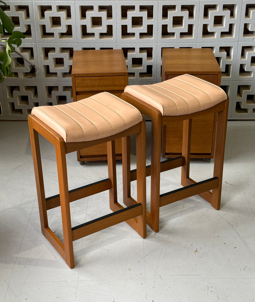 Pair of Mid-Century Bar Stools