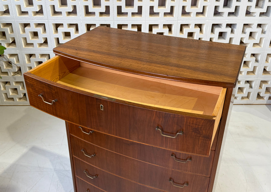 Early Danish Tallboy in Walnut