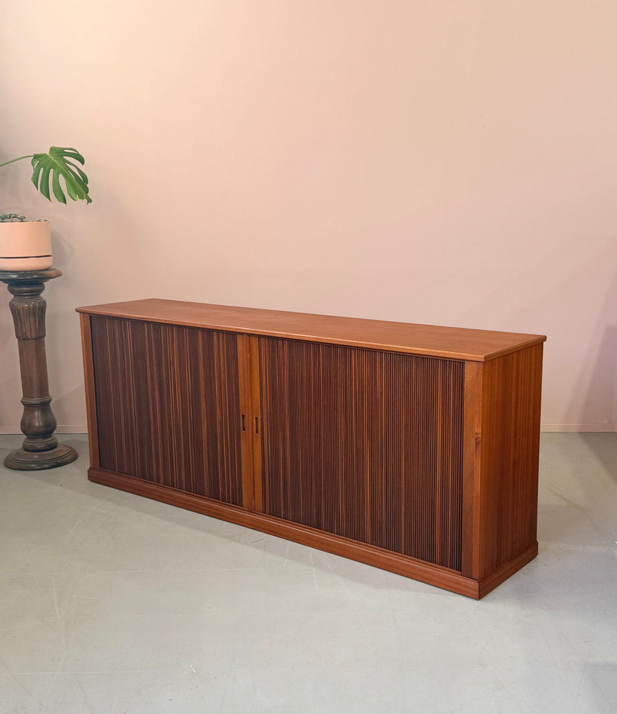 Danish Sideboard / Console with Tambour Doors