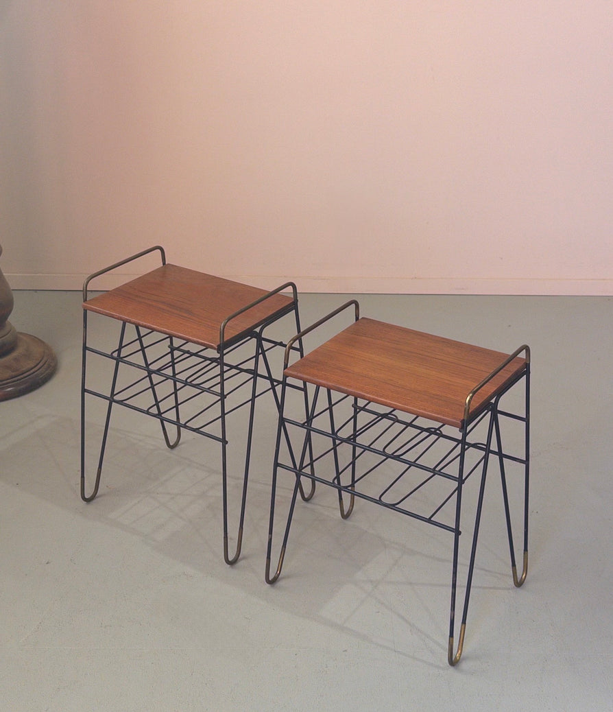 Pair of 1950s Danish Bedside Tables
