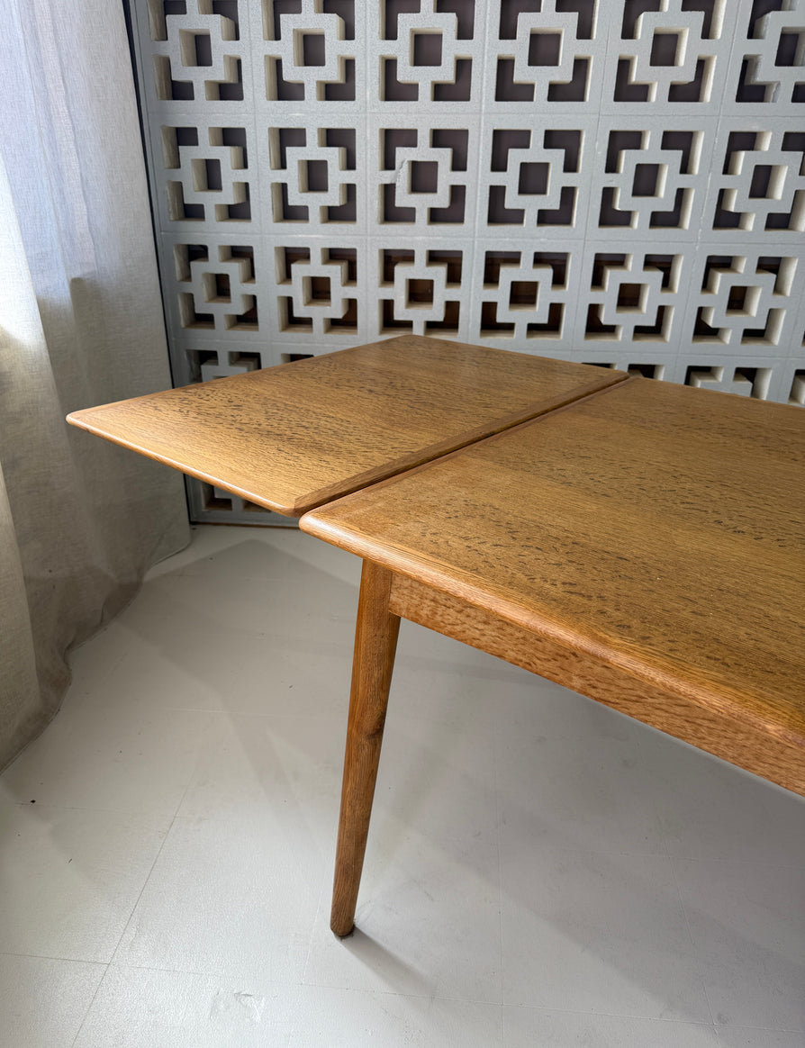 Danish Extension Dining Table in European Oak