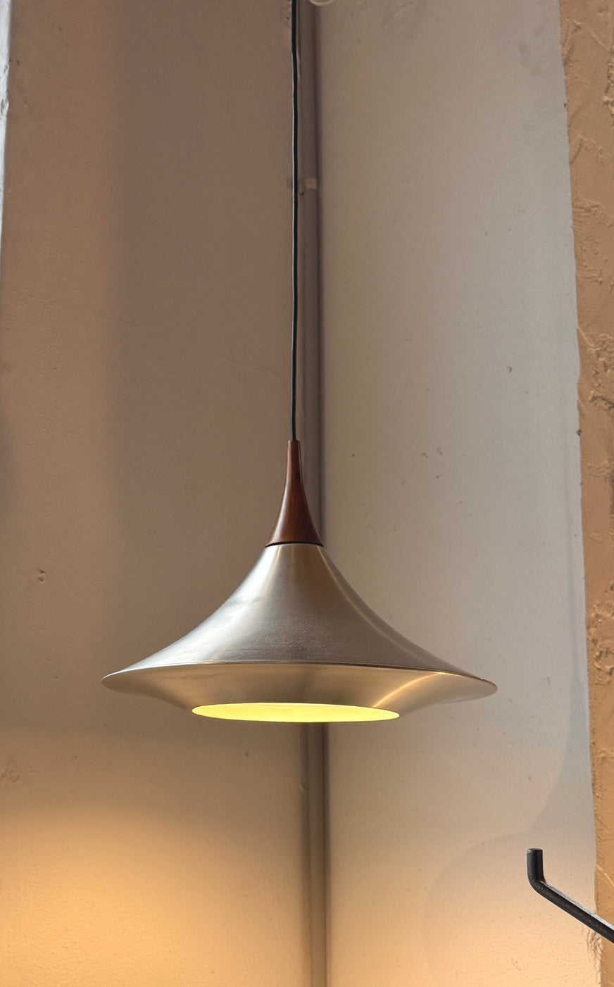 Danish Pendant in Brushed Aluminium