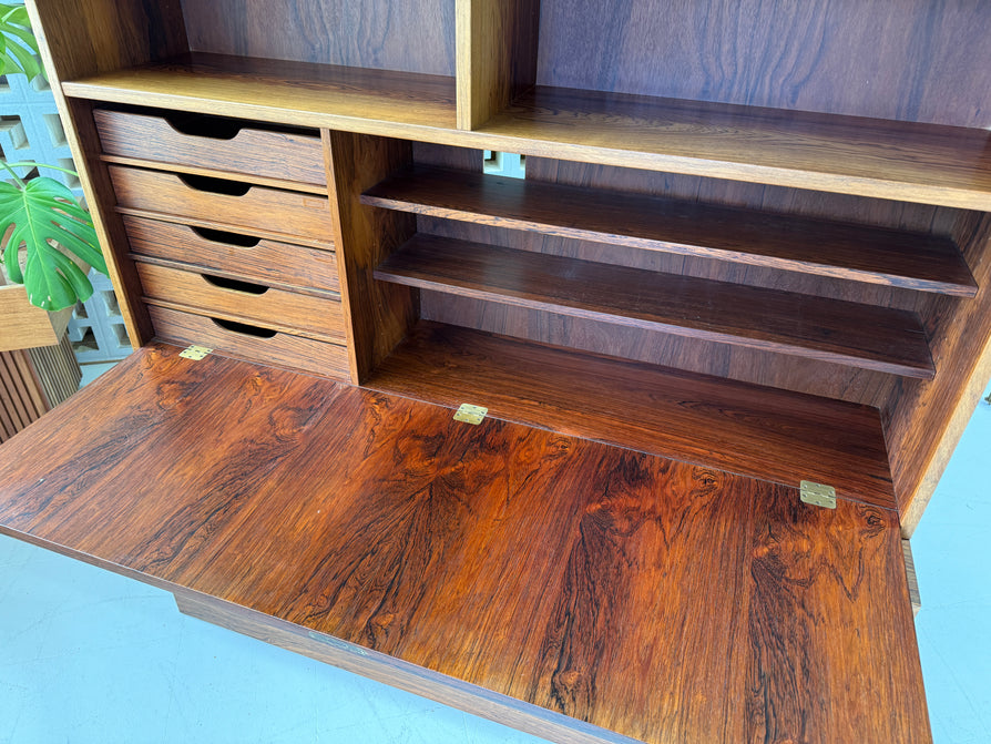 Carlo Jensen for Poul Hundevad Wall Unit / Desk in Rosewood
