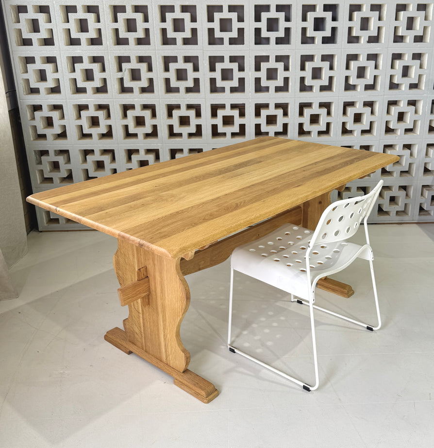 Danish Farmhouse Kitchen Table / Desk in Oak