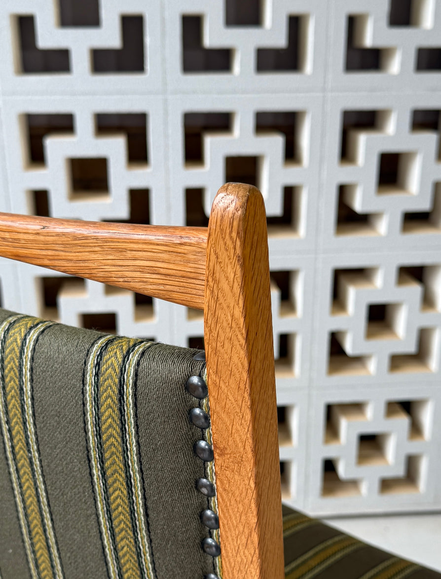 Six Henning Kjærnulf Dining Chairs in Oak
