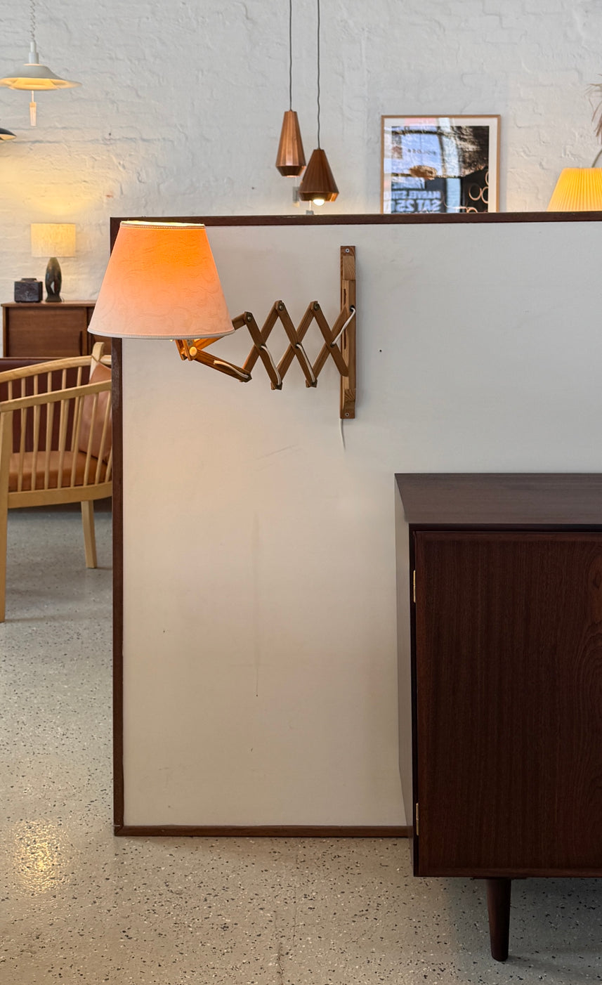 Danish Scissor Lamp in Nordic Pine