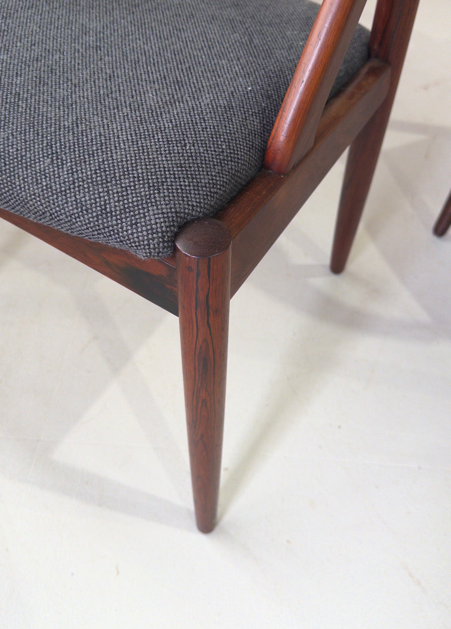 Four Kai Kristiansen #31 Dining Chairs in Kvadrat Wool