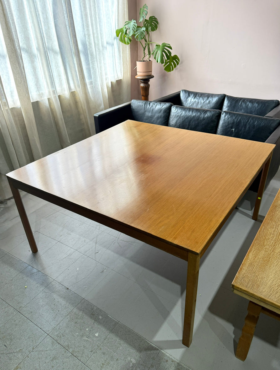 Large Square Danish Dining Table in Teak