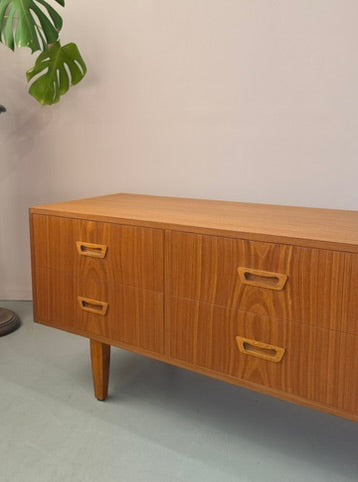 Low-Profile Chest of Drawers in Teak
